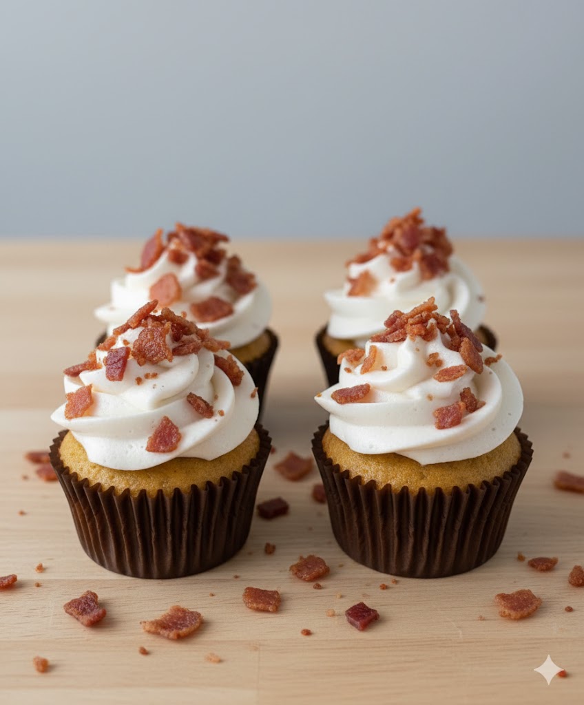 SOLD OUT! Maple Bacon Cupcakes - 4- Pack Mini's