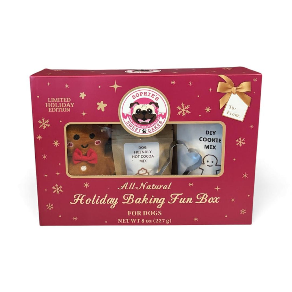 Holiday Baking Fun Box for Dogs - Limited Edition DIY Treats & Toy