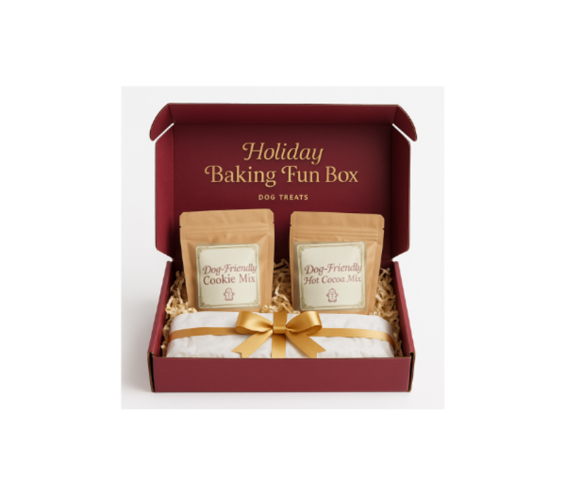 Holiday Baking Fun Box for Dogs - Limited Edition DIY Treats & Toy